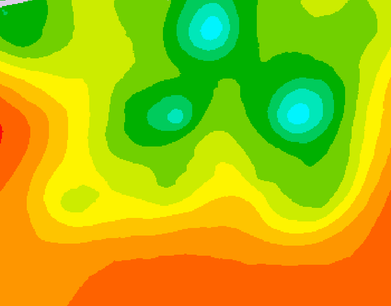 GDPS 500 millibar geopotential height 126 hour forecast chart for Canada based on 2025/07/16 1200Z data