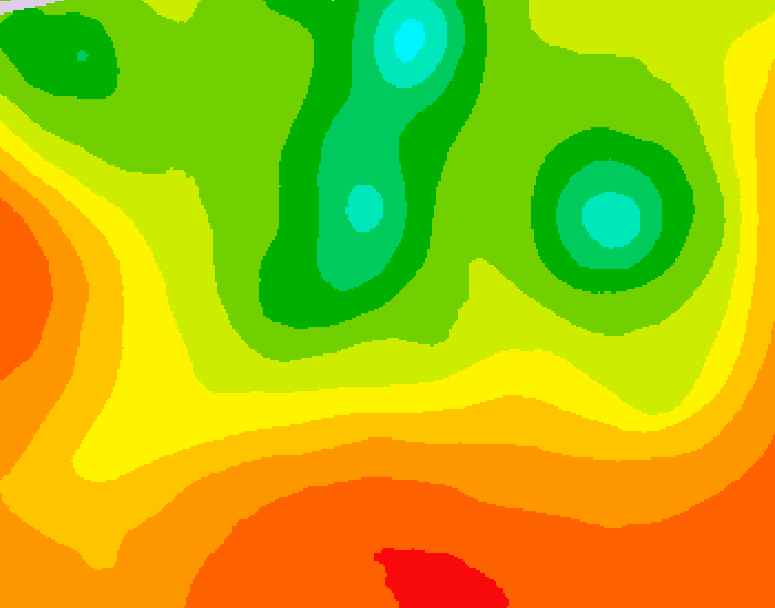 GDPS 500 millibar geopotential height 150 hour forecast chart for Canada based on 2025/07/16 1200Z data