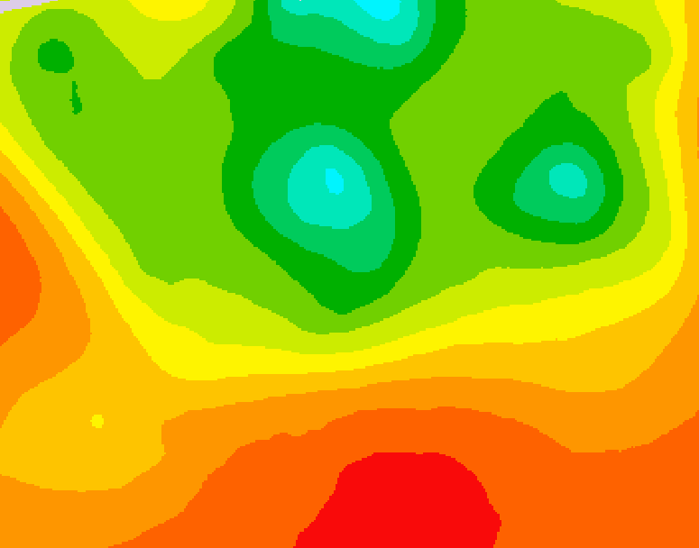GDPS 500 millibar geopotential height 174 hour forecast chart for Canada based on 2025/07/16 1200Z data