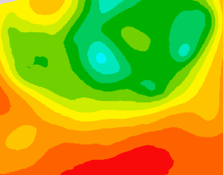 GDPS 500 millibar geopotential height 198 hour forecast chart for Canada based on 2025/07/16 1200Z data