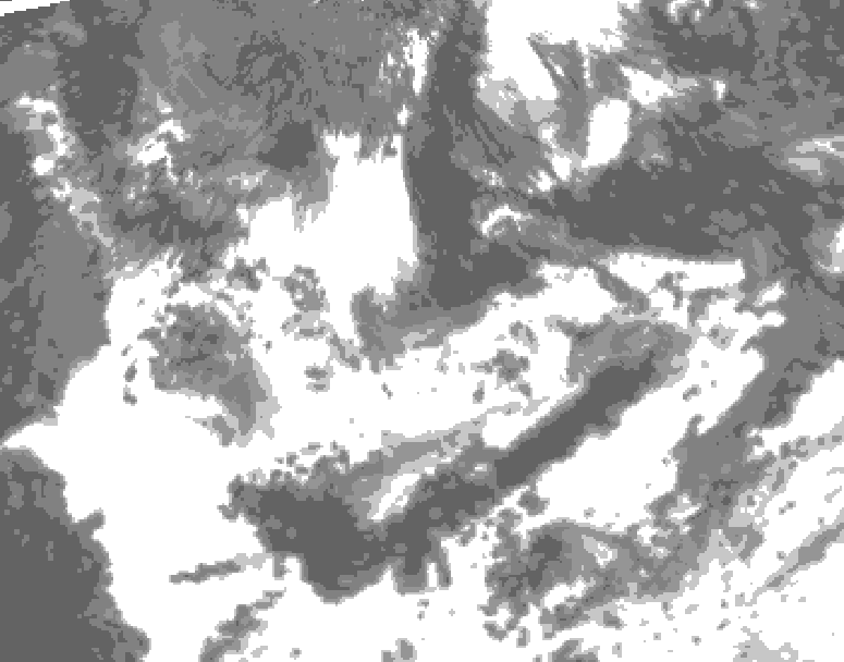 GDPS total cloud 012 hour forecast chart for Canada based on 2025/07/16 0000Z data
