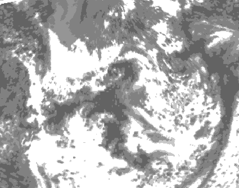 GDPS total cloud 138 hour forecast chart for Canada based on 2025/07/16 0000Z data