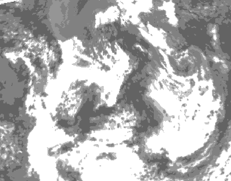 GDPS total cloud 162 hour forecast chart for Canada based on 2025/07/16 0000Z data