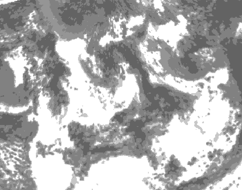 GDPS total cloud 174 hour forecast chart for Canada based on 2025/07/16 1200Z data
