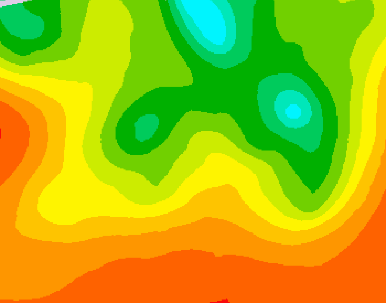 GDPS 500 millibar geopotential height 114 hour forecast chart for Canada based on 2025/07/17 0000Z data