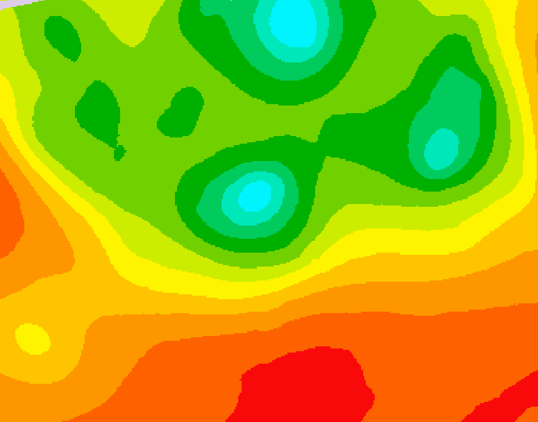 GDPS 500 millibar geopotential height 162 hour forecast chart for Canada based on 2025/07/17 0000Z data