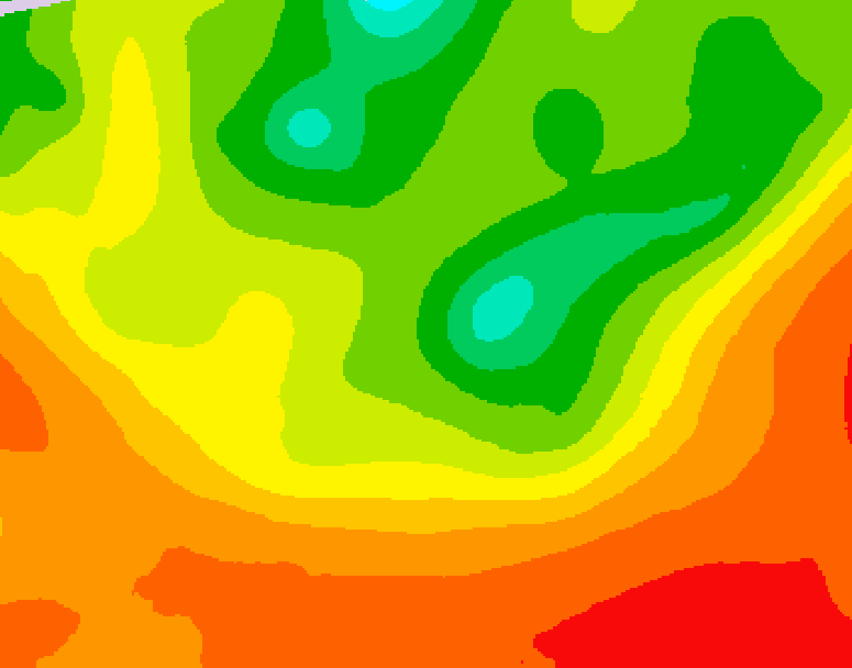GDPS 500 millibar geopotential height 012 hour forecast chart for Canada based on 2025/07/17 1200Z data