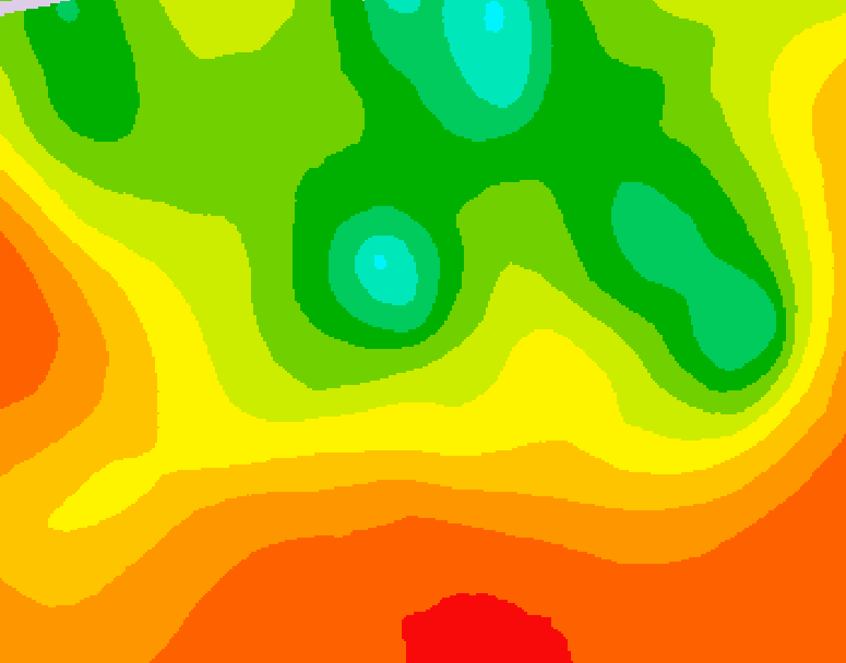 GDPS 500 millibar geopotential height 126 hour forecast chart for Canada based on 2025/07/17 1200Z data