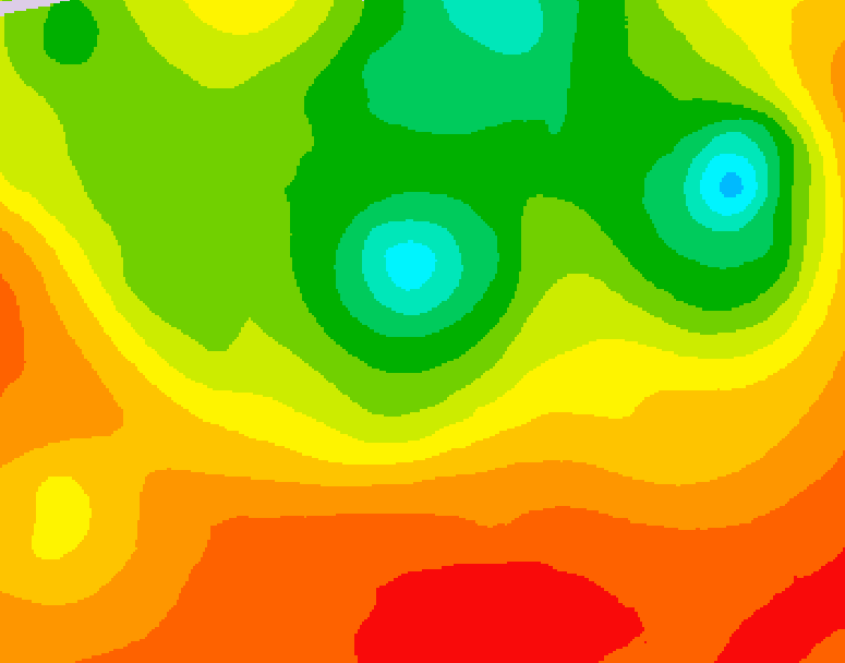 GDPS 500 millibar geopotential height 150 hour forecast chart for Canada based on 2025/07/17 1200Z data