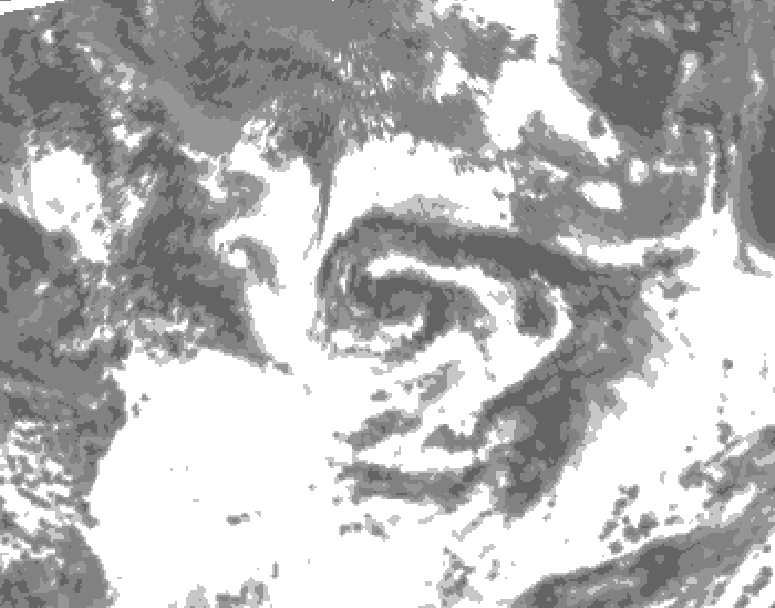 GDPS total cloud 186 hour forecast chart for Canada based on 2025/07/17 0000Z data