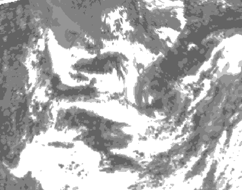GDPS total cloud 078 hour forecast chart for Canada based on 2025/07/17 1200Z data