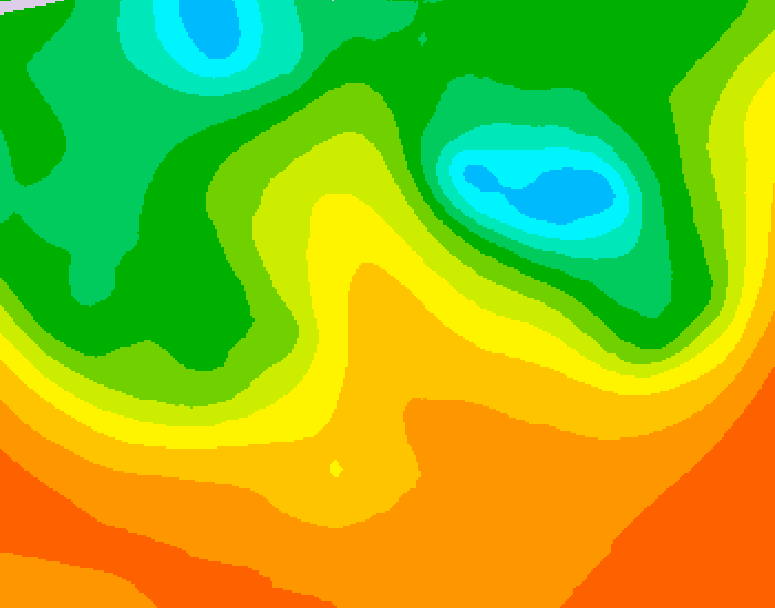 GDPS 500 millibar geopotential height 216 hour forecast chart for Canada based on 2025/09/08 0000Z data