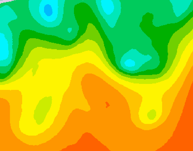 GDPS 500 millibar geopotential height 180 hour forecast chart for Canada based on 2025/09/08 1200Z data