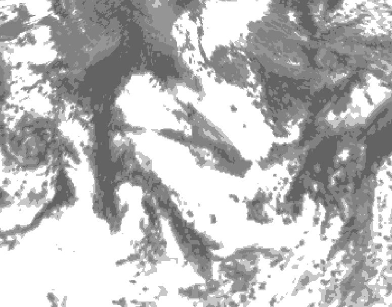 GDPS total cloud 192 hour forecast chart for Canada based on 2025/09/08 0000Z data