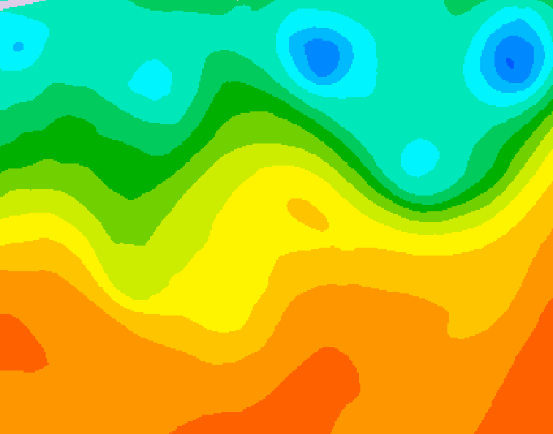 GDPS 500 millibar geopotential height 222 hour forecast chart for Canada based on 2025/09/09 1200Z data