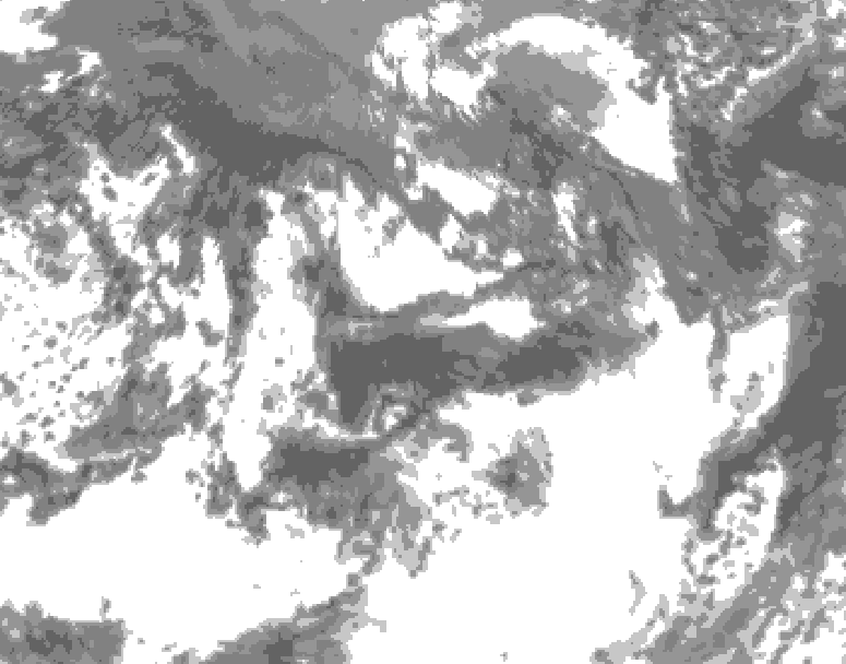 GDPS total cloud 198 hour forecast chart for Canada based on 2025/09/09 1200Z data