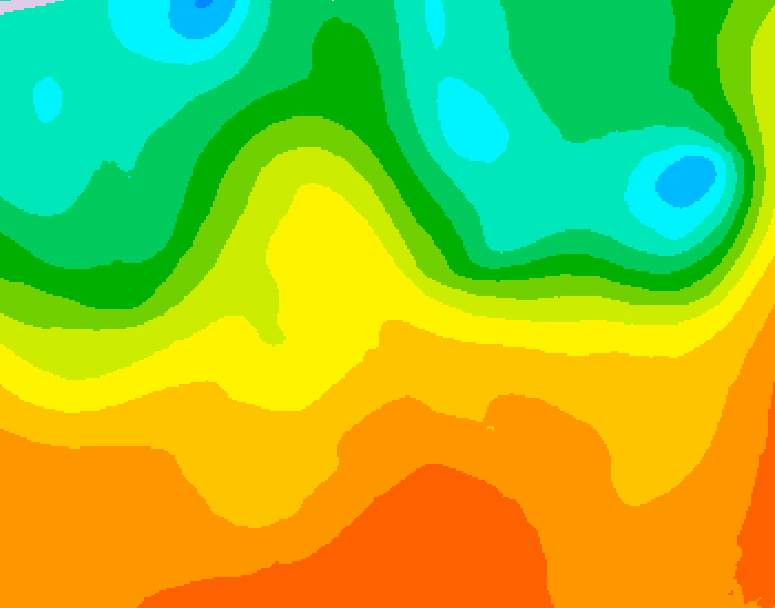GDPS 500 millibar geopotential height 186 hour forecast chart for Canada based on 2025/09/10 0000Z data