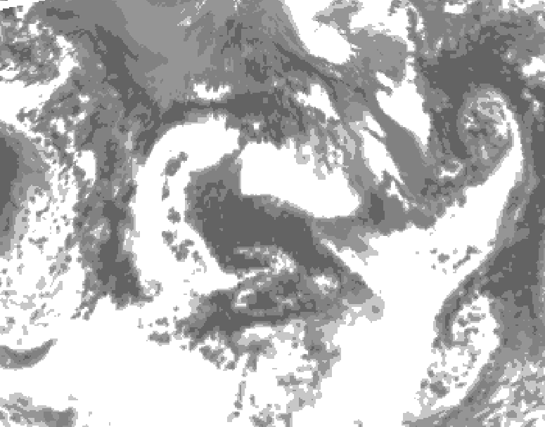 GDPS total cloud 174 hour forecast chart for Canada based on 2025/09/10 1200Z data