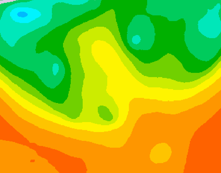 GDPS 500 millibar geopotential height 180 hour forecast chart for Canada based on 2025/09/11 0000Z data