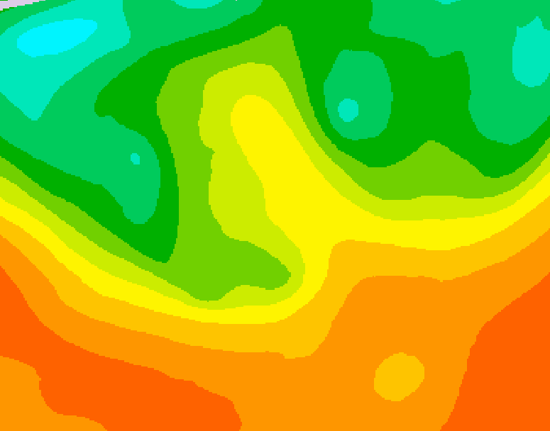 GDPS 500 millibar geopotential height 186 hour forecast chart for Canada based on 2025/09/11 0000Z data