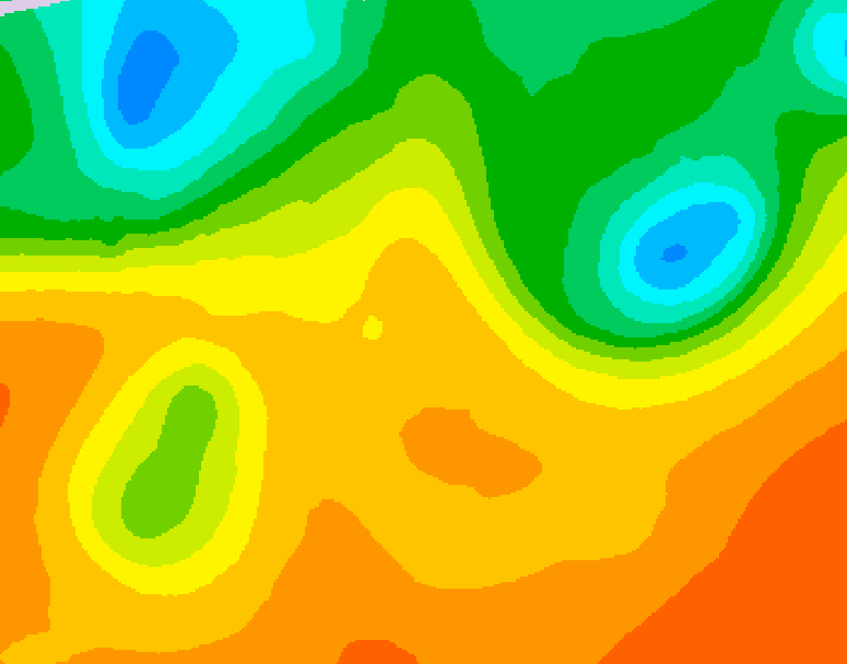 GDPS 500 millibar geopotential height 198 hour forecast chart for Canada based on 2025/09/11 1200Z data