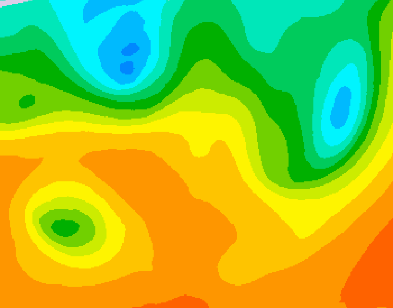 GDPS 500 millibar geopotential height 222 hour forecast chart for Canada based on 2025/09/11 1200Z data