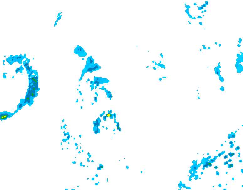 GDPS precipitation 108 hour forecast chart for Canada based on 2025/09/11 1200Z data