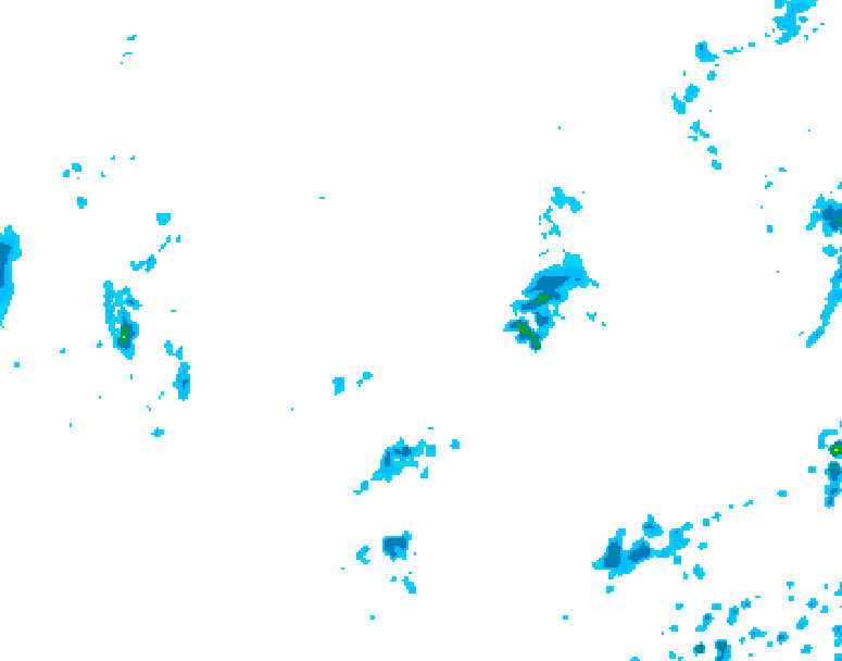 GDPS precipitation 150 hour forecast chart for Canada based on 2025/09/11 1200Z data