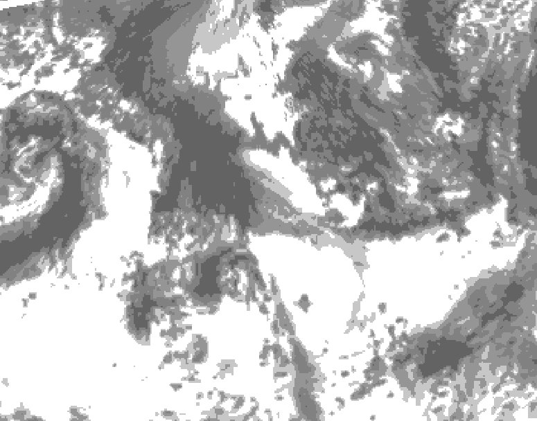 GDPS total cloud 108 hour forecast chart for Canada based on 2025/09/11 1200Z data