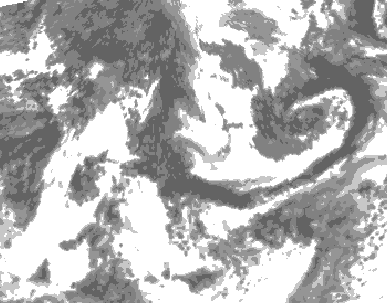 GDPS total cloud 198 hour forecast chart for Canada based on 2025/09/11 1200Z data