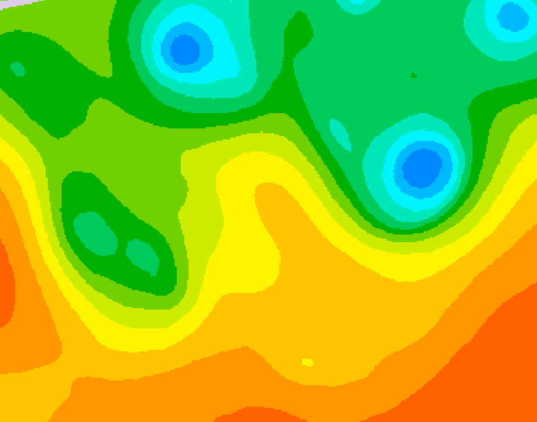 GDPS 500 millibar geopotential height 186 hour forecast chart for Canada based on 2025/09/12 0000Z data