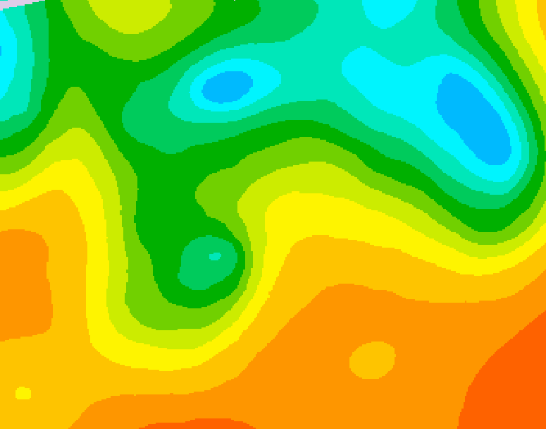 GDPS 500 millibar geopotential height 234 hour forecast chart for Canada based on 2025/09/12 0000Z data