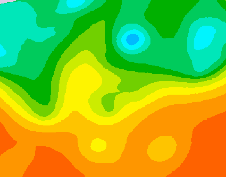 GDPS 500 millibar geopotential height 126 hour forecast chart for Canada based on 2025/09/12 1200Z data