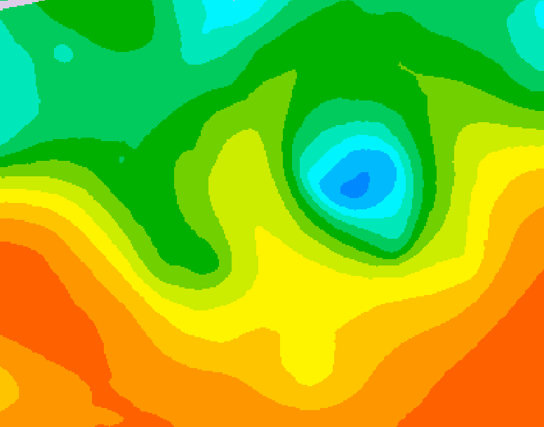 GDPS 500 millibar geopotential height 174 hour forecast chart for Canada based on 2025/09/12 1200Z data