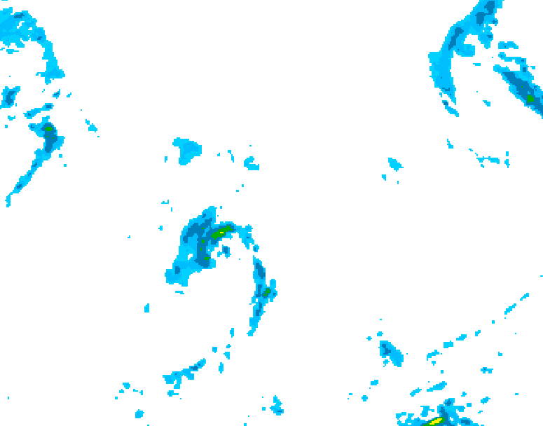 GDPS precipitation 234 hour forecast chart for Canada based on 2025/09/12 0000Z data
