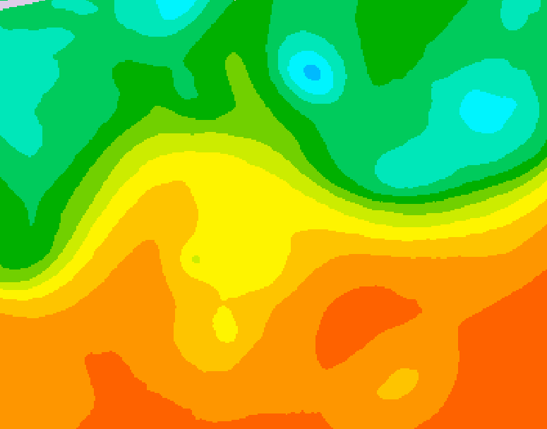 GDPS 500 millibar geopotential height 096 hour forecast chart for Canada based on 2025/09/13 0000Z data