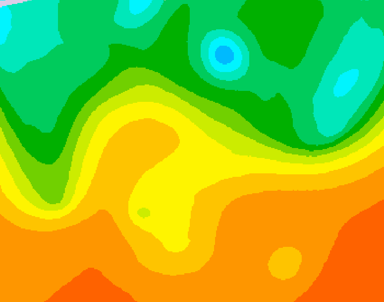 GDPS 500 millibar geopotential height 114 hour forecast chart for Canada based on 2025/09/13 0000Z data