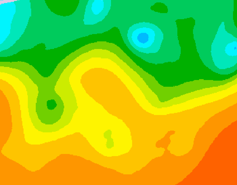 GDPS 500 millibar geopotential height 138 hour forecast chart for Canada based on 2025/09/13 0000Z data
