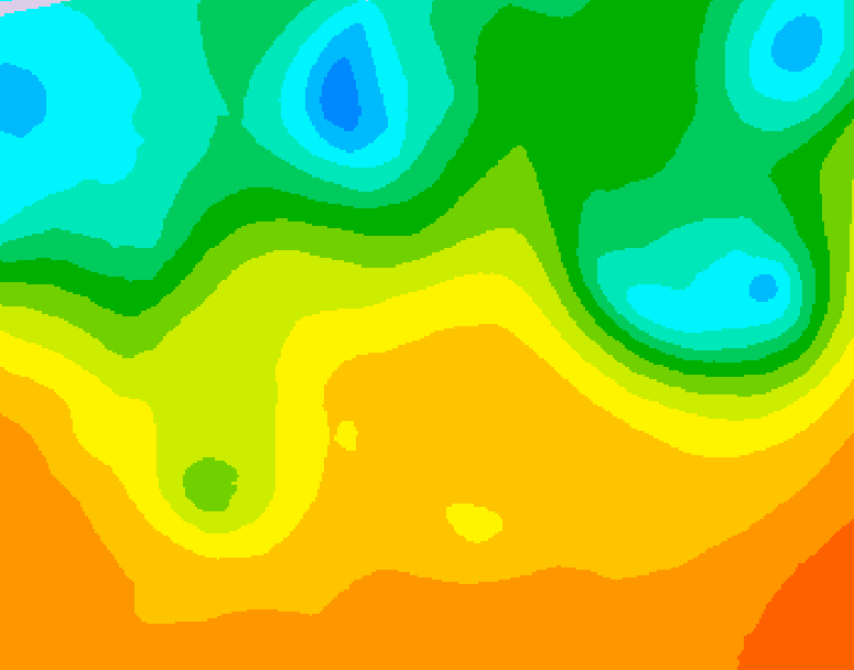 GDPS 500 millibar geopotential height 186 hour forecast chart for Canada based on 2025/09/13 0000Z data