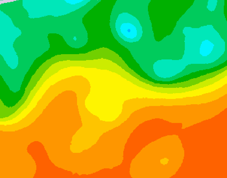 GDPS 500 millibar geopotential height 084 hour forecast chart for Canada based on 2025/09/13 1200Z data