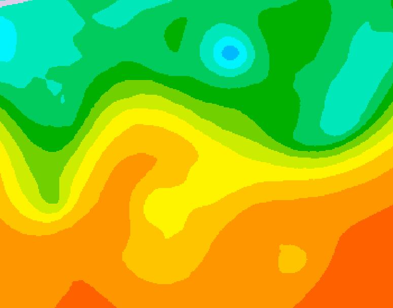 GDPS 500 millibar geopotential height 102 hour forecast chart for Canada based on 2025/09/13 1200Z data