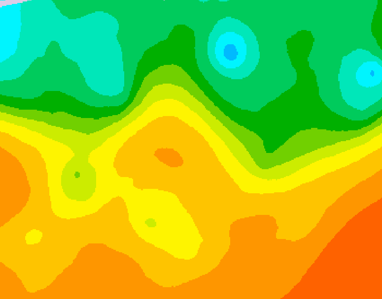 GDPS 500 millibar geopotential height 126 hour forecast chart for Canada based on 2025/09/13 1200Z data