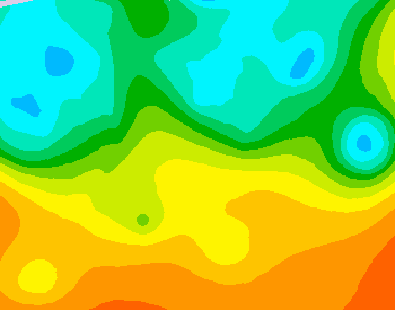GDPS 500 millibar geopotential height 198 hour forecast chart for Canada based on 2025/09/13 1200Z data
