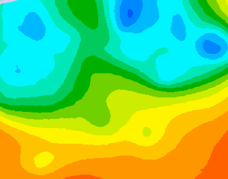 GDPS 500 millibar geopotential height 222 hour forecast chart for Canada based on 2025/09/13 1200Z data