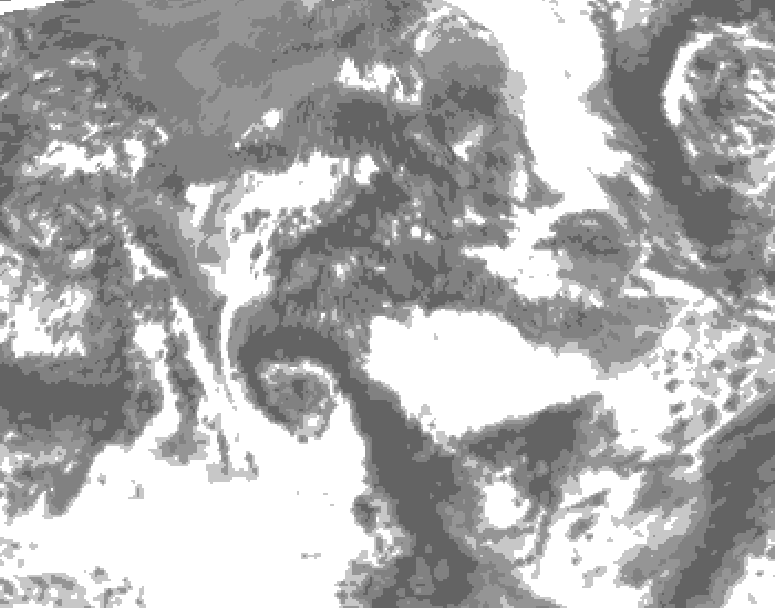 GDPS total cloud 234 hour forecast chart for Canada based on 2025/09/13 0000Z data