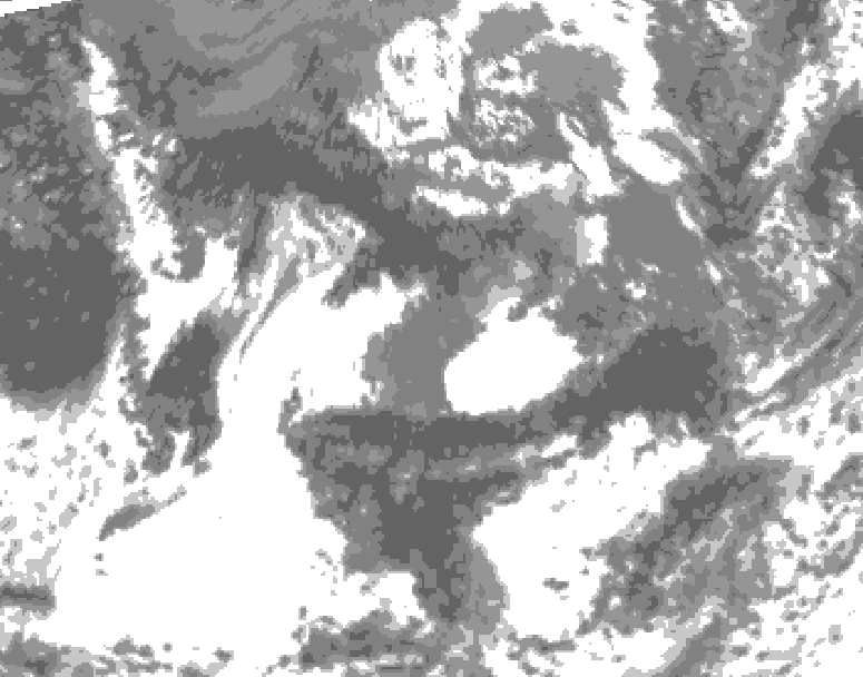 GDPS total cloud 120 hour forecast chart for Canada based on 2025/09/13 1200Z data