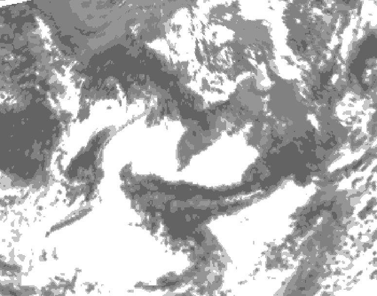 GDPS total cloud 126 hour forecast chart for Canada based on 2025/09/13 1200Z data