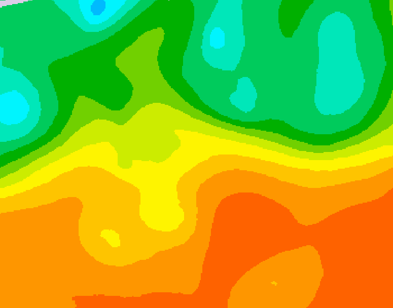 GDPS 500 millibar geopotential height 048 hour forecast chart for Canada based on 2025/09/14 0000Z data