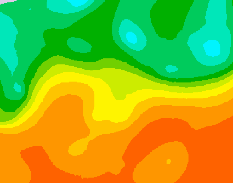 GDPS 500 millibar geopotential height 072 hour forecast chart for Canada based on 2025/09/14 0000Z data