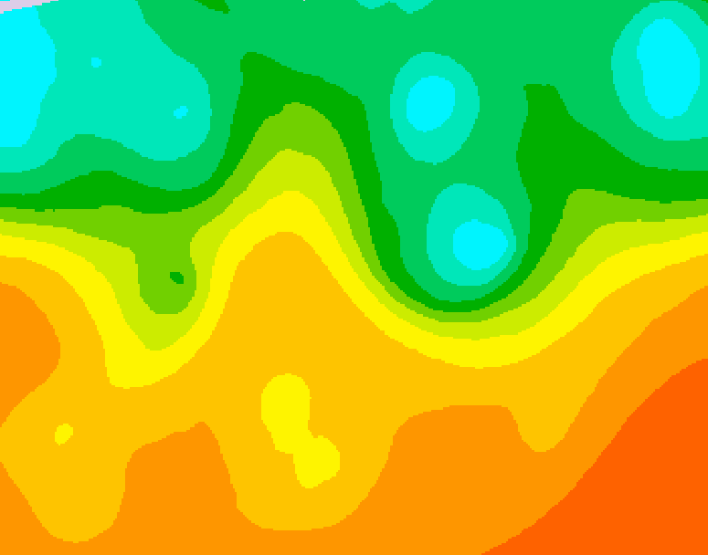 GDPS 500 millibar geopotential height 114 hour forecast chart for Canada based on 2025/09/14 0000Z data